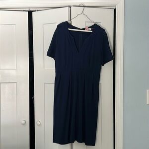 Size 12 Calvin Klein dark blue dresss- with pockets!!!